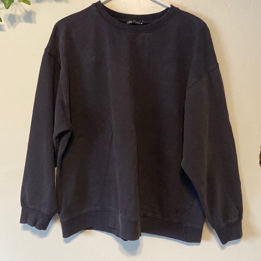 Zara Sweatshirt /Sweatpants set - Washed Black